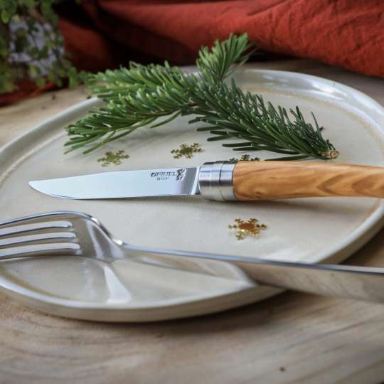 Opinel Table Chic Steakmesser Olive