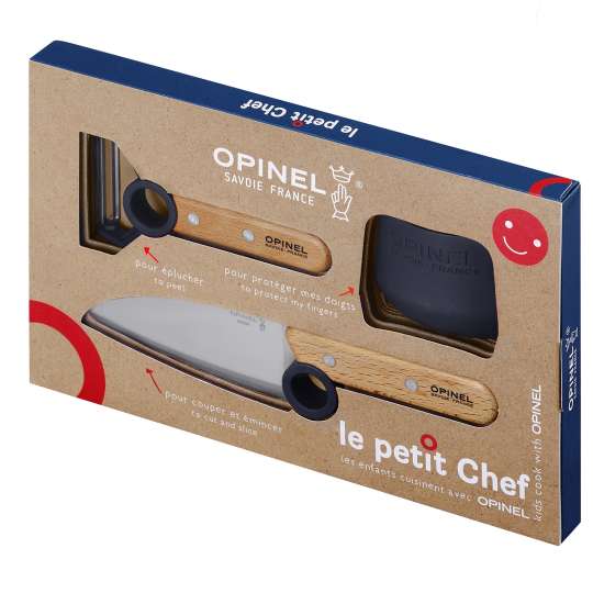 Opinel - Le Petit Chef Küchenwerkzeuge, 3er Set, blau