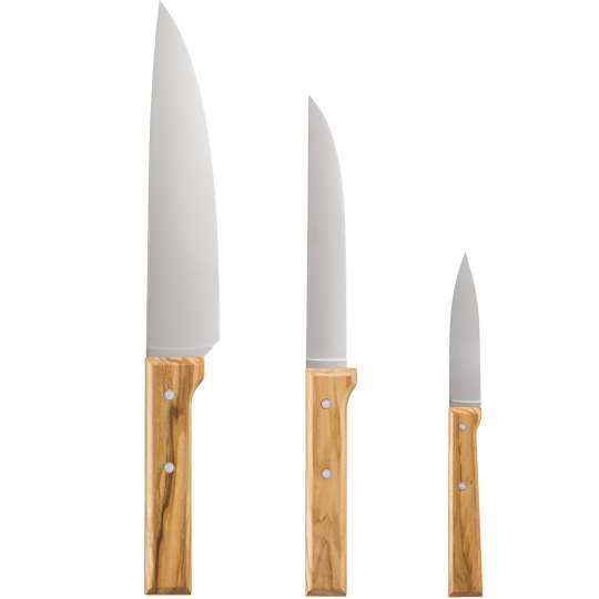 Opinel - Trio Parallèle Olive, Messer 3er Set