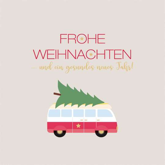 PPD Weihnachtsbus Napkin 133001272