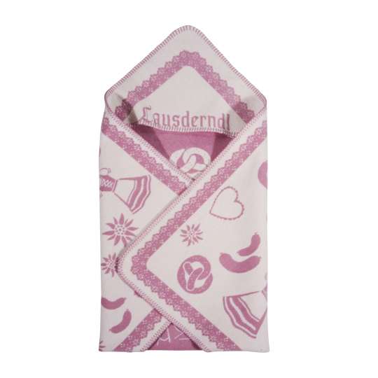 Lauser Decke 80x80 in pink von pad