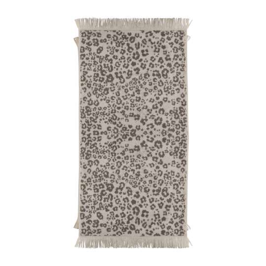 Pad Handtuch Leopard charocal-grey