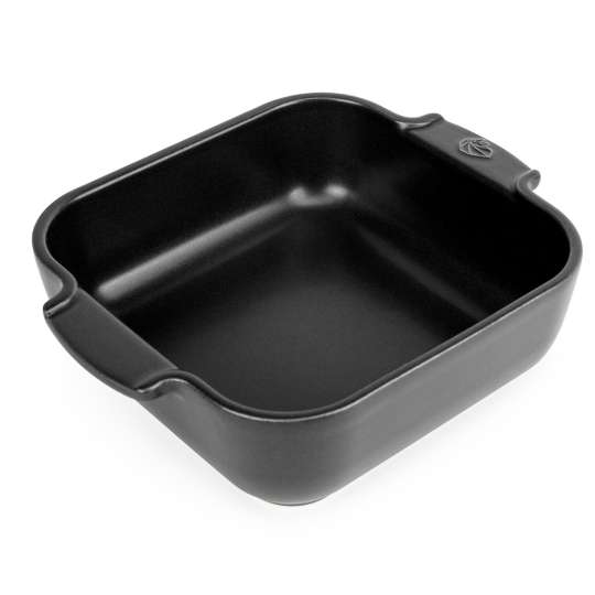 Peugeot Saveurs - Auflaufform Satin-Schwarz, quadratisch, 21 cm