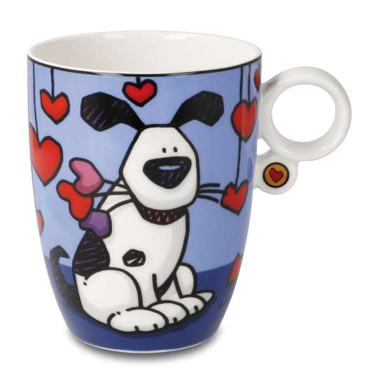 Pop ART - Ed Heck Künstlertasse Love Dog