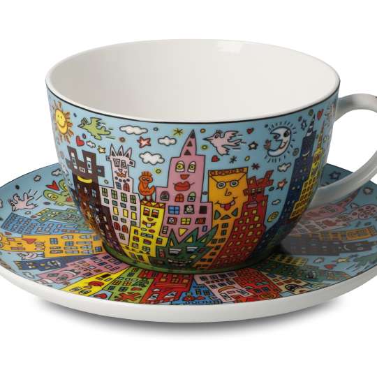 Pop Art - James Rizzi - Milchkaffeetasse My New York City Day