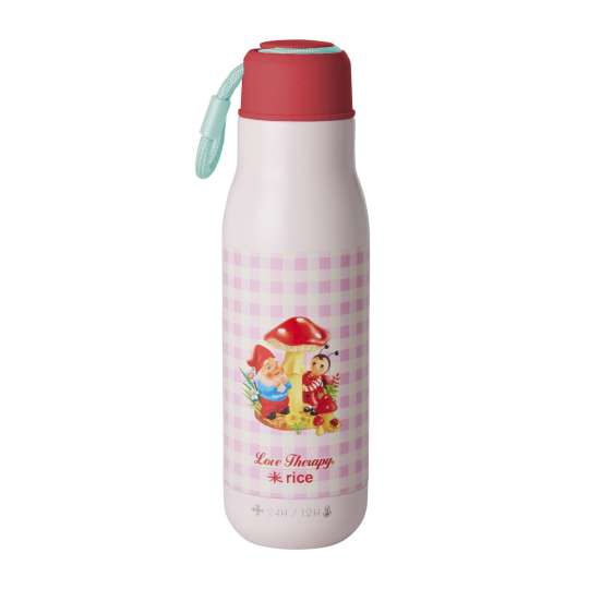 RICE - Trinkflasche mit Love Therapy Design, Gnome Aufdruck