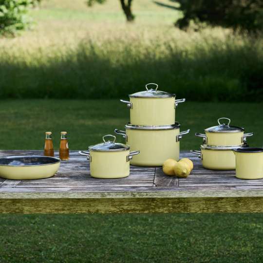 Riess - Nouvelle PUR Emaille-Set im frischen Lemon