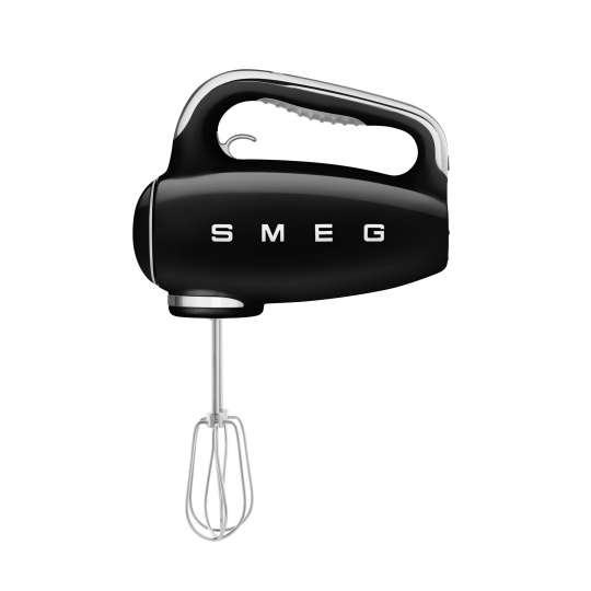 SMEG - Handmixer HMF01BLEU - schwarz - seitlich