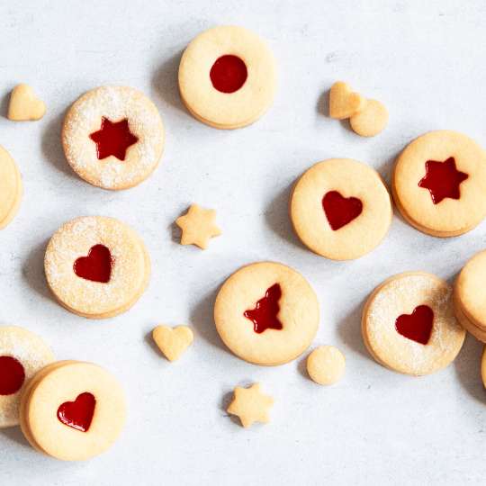 Städter - Linzer-Plätzchen mit Ausstecher-Set rund