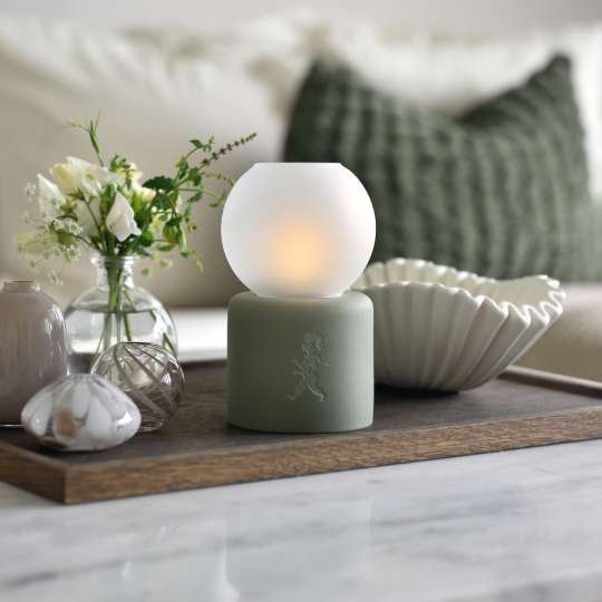 Solstickan - Beruhigendes Design: Keramik Laterne Globe