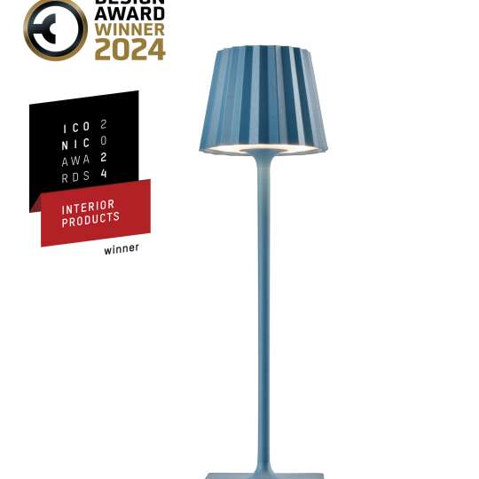 Sompex - Iconic Award TROLL NANO Tischleuchte, blau