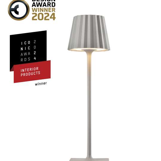 Sompex - Iconic Award TROLL NANO Tischleuchte, grau
