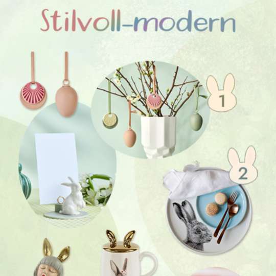 Produktauswahl Happy Easter 2024 - stilvoll-moderne Ostern