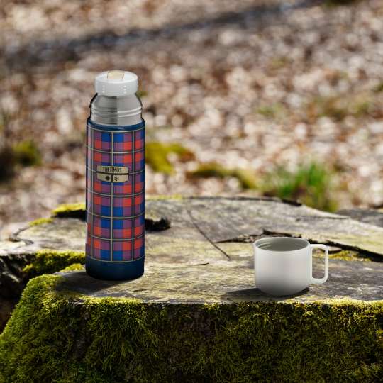 Thermos Isolierflasche Revival blau-rot