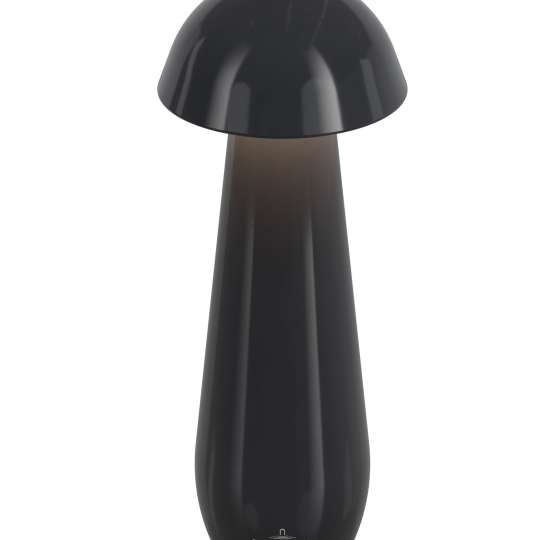 V&B - Tischleuchte Modena, 21 cm, schwarz glänzend