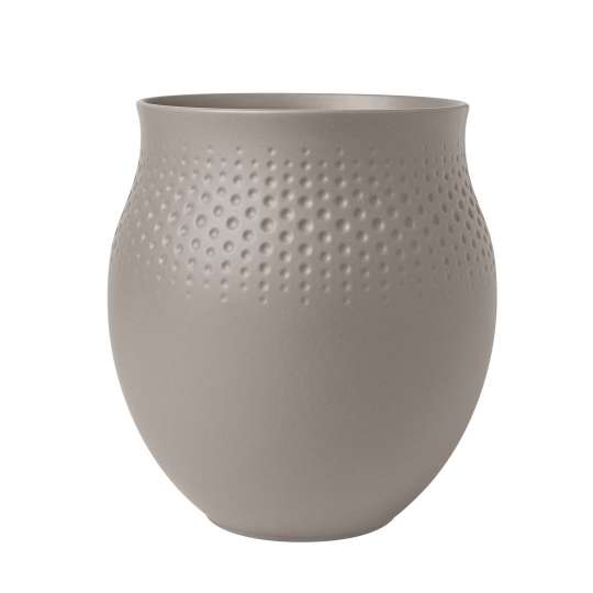 Villeroy & Boch Manufacture Collier Vase in Taupe