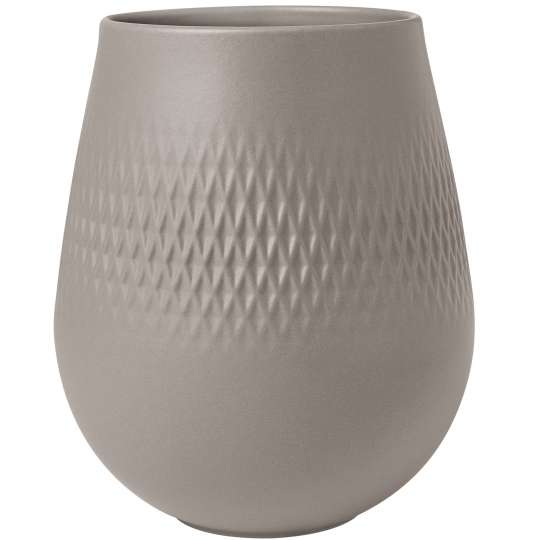 Villeroy & Boch Manufacture Collier Vase in Taupe