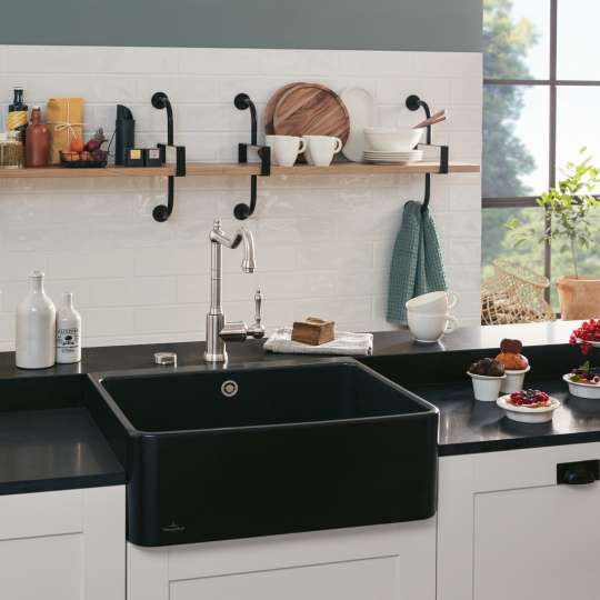 Villeroy & Boch Spülstein Becken ebony Avia 2,0 Armatur mood