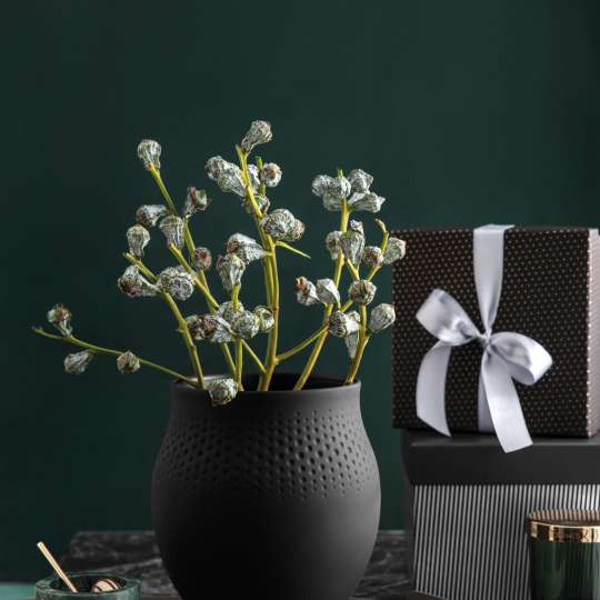 Villeroy & Boch - Manufacture Rock Collier Noir Vase als Geschenk