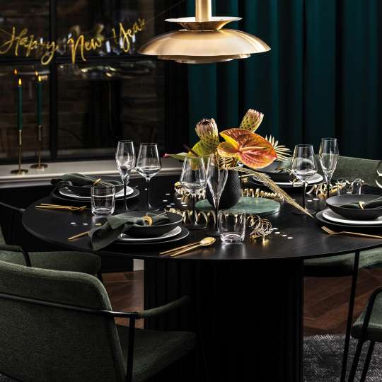 Villeroy & Boch - Edles Schwarz mit glanzvollen Akzenten für die Silvestertafel