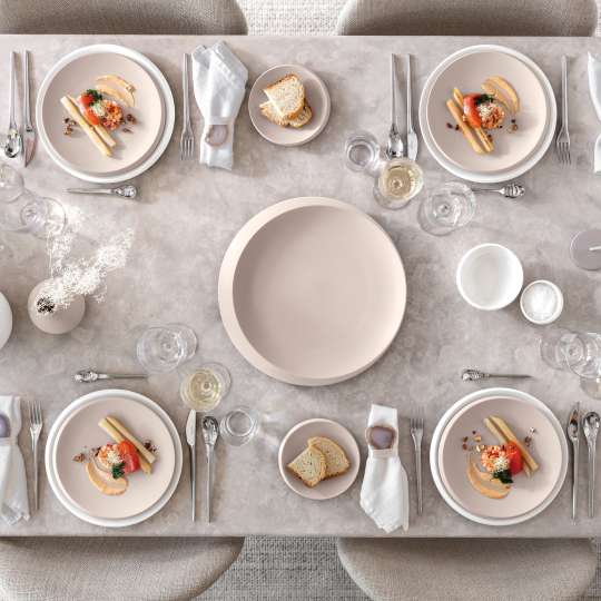 Villeroy & Boch - Eleganz pur: NewMoon Beige als Tafelgedeck