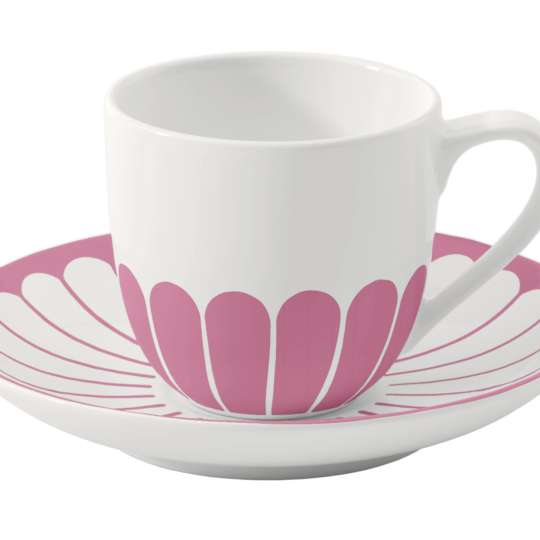Villeroy & Boch - Espressotasse mit Unterteller Fleur, Cassis