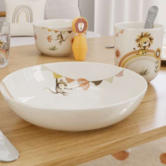 Villeroy & Boch - Kleiner Affenzirkus: Schöne Aufdrucke schmücken Boho Kids Geschirr