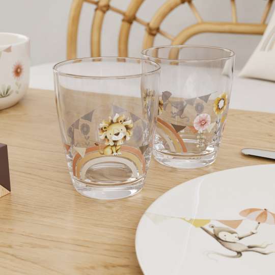 Villeroy & Boch - Liebevolle Details: Boho Kids Roar like a Lion Gläser mit Direktdruck