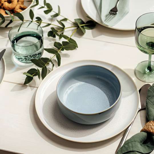 Villeroy & Boch - Strahlende Freude: Crafted Cotton Mix & Match mit Crafted Blueberry