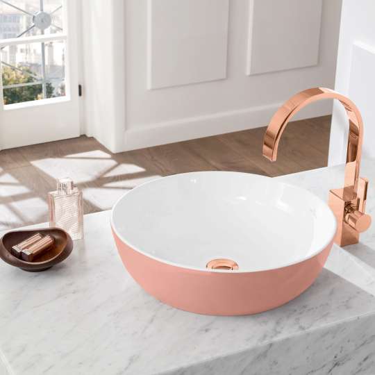 Villeroy & Boch - Designer-Waschbecken mit edler Kupfergarnitur - ARTIS Powder