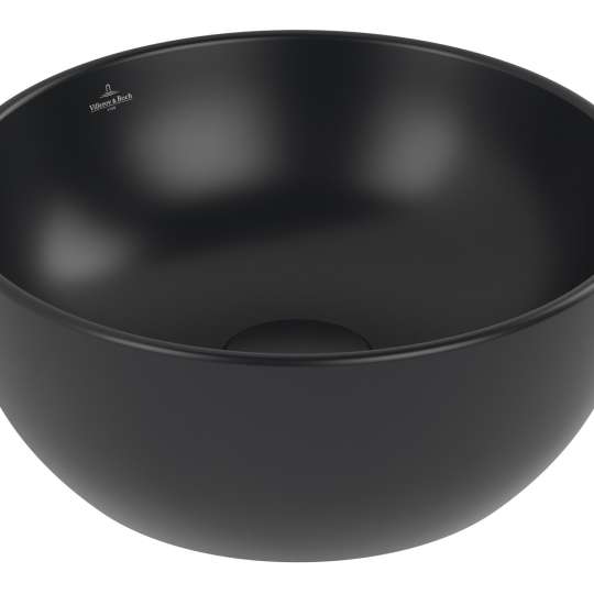 Villeroy & Boch - Artis Aufsatzwaschbecken, Pure Black, rund
