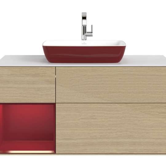 Villeroy & Boch - Natürlichkeit mit Farbtupfer: Waschbeckenunterschrank Subway 3.0 mit Waschbecken Artis 