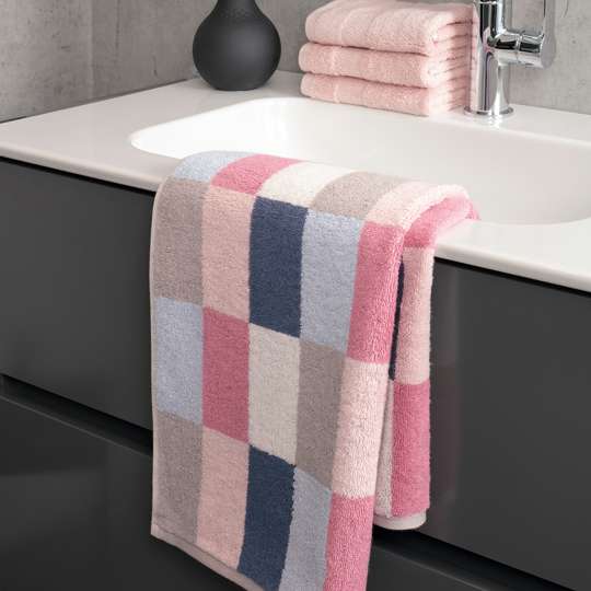 Villeroy & Boch - Badtextilien - Kombination - pink-blau - Waschbecken