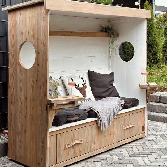Wood Lounge - Einzigartige Schattenecke: Wood Lounge Sylt
