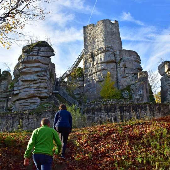 Felstürme der Burgruine Weißenstein