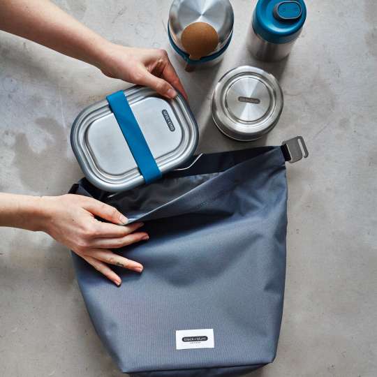 black+blum - Lunchbox, 600 ml mit To-Go Produkte - Beutel