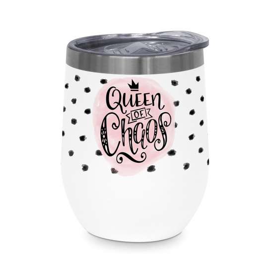Design-at-home - Thermo-Mug 350 ml - Queen of Chaos