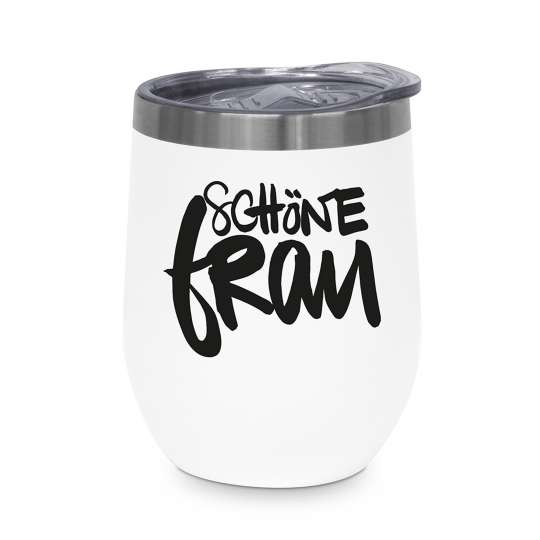Design-at-home - Thermo-Mug 350 ml - Schöne Frau