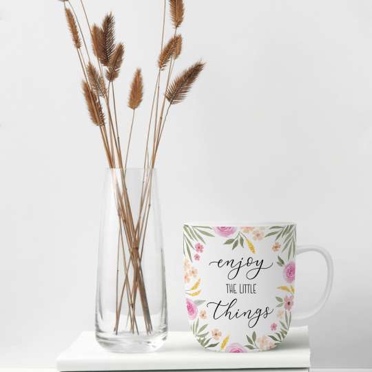 Design-at-home - Tasse 2.0 400ml - Enjoy the little things - Deko