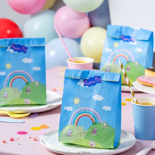 Dr. Oetker - Peppa-Partyüberraschungen in bunten Papiertüten 