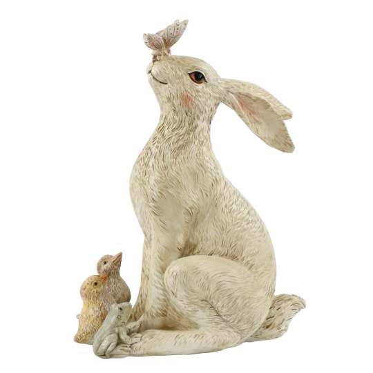 Hoff Interieur - Hase Vintage Easter - Hase mit Schmetterling