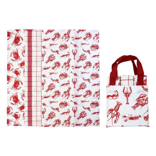 Hoff Interieur Küchentücher in Tasche Lobster 4tlg. 9770