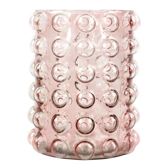 Hoff Interieur - Windlicht/ Vase Bubbles, rosa, 22x22x29cm
