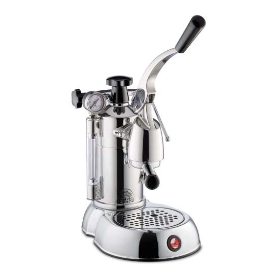 La Pavoni - Handhebelmaschine Stradivari Professional Lusso mit schwarzen Griffen