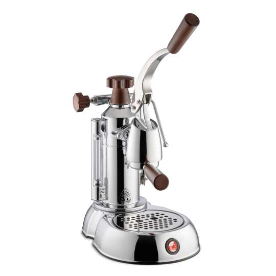 La Pavoni - Handhebelmaschine Stradivari Europiccola Lusso mit Griffen aus Holz