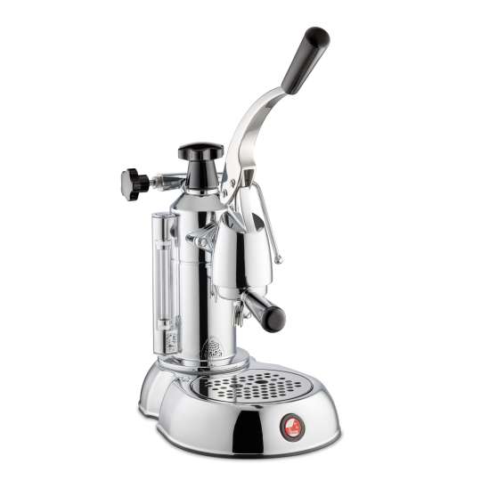 La Pavoni - Handhebelmaschine Stradivari Europiccola Lusso mit schwarzem Griffen