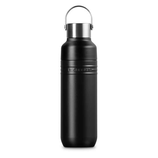 Le Creuset Trinkflasche On The Go Schwarz