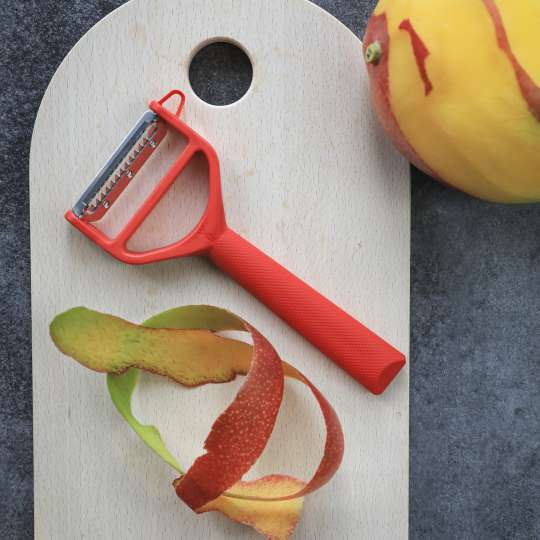 Opinel - T-DUO Schäler Polymer Rot - Mango schälen