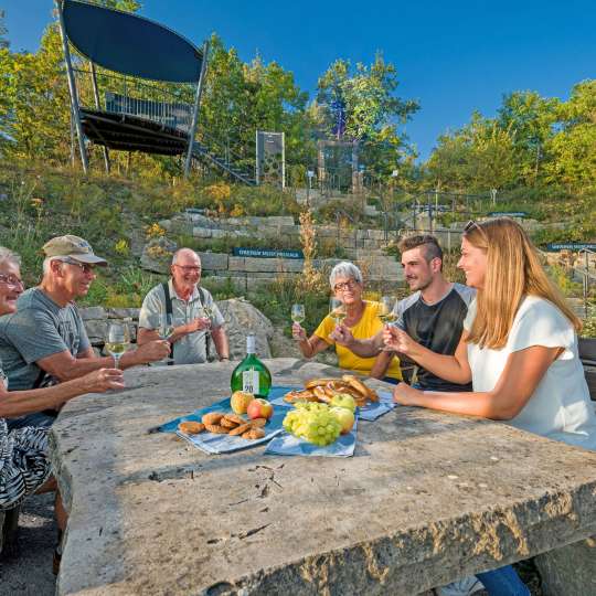 Picknick am Aussichtspunkt terroir f