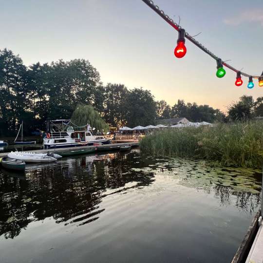 Idyllische Abendstimmung im Hammehafen 